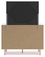 Wistenpine 4-Piece Full Upholstered Panel Headboard with Mirrored Dresser and Nightstand (Full Upholstered Panel Headboard, Nightstand, Dresser, Bedroom Mirror)