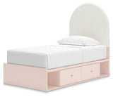 Wistenpine Twin Upholstered Panel Bed with Storage (Bed Size: Twin)