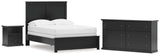 Maribel 4-Piece Full Panel Bed with Dresser and Nightstand (Full Panel Rails, Full Panel Headboard/Footboard, Dresser, Nightstand)