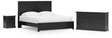 Maribel 4-Piece King Panel Bed with Dresser and Nightstand (King Panel Rails, King Panel Headboard/Footboard, Dresser, Nightstand)
