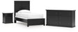 Maribel 4-Piece Twin Panel Bed with Dresser and Nightstand (Twin Panel Headboard/Footboard, Twin Panel Rails, Dresser, Nightstand)