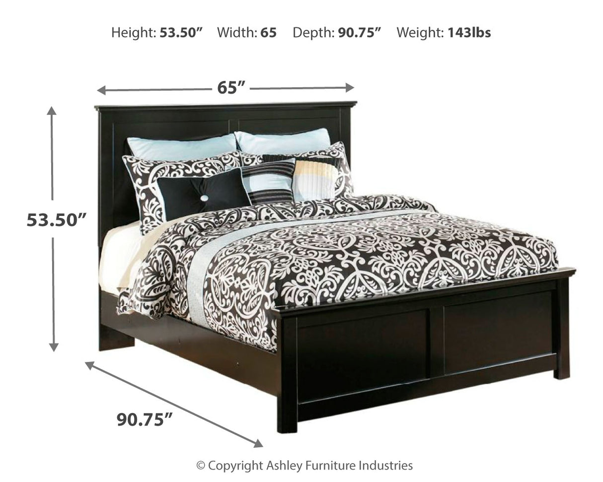 Maribel Queen Panel Bed, and 2 Nightstands