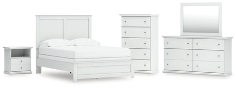 Bostwick Shoals Full Panel Bed, Dresser, Mirror, Chest, and Nightstand