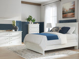 Bostwick Shoals 5-Piece Queen Panel Bed with Mirrored Dresser and Chest (Queen Panel Rails, Queen Panel Headboard/Footboard, Dresser, Bedroom Mirror, Chest of Drawers)