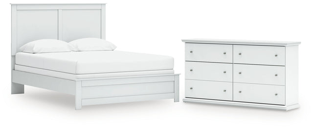 Bostwick Shoals 3-Piece Queen Panel Bed with Dresser (Queen Panel Rails, Queen Panel Headboard/Footboard, Dresser)