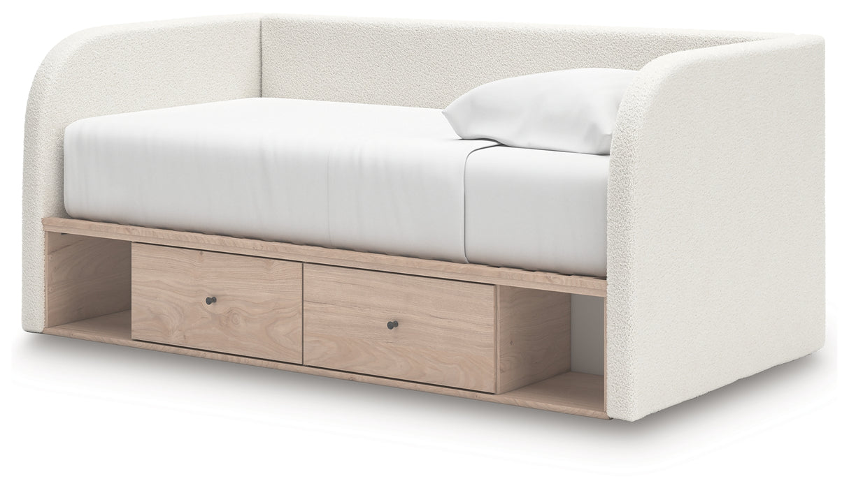 Arloster Twin Upholstered Day Bed with Storage (Bed Size: Twin)