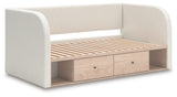Arloster Twin Upholstered Day Bed with Storage (Bed Size: Twin)