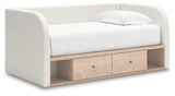 Arloster Twin Upholstered Day Bed with Storage (Bed Size: Twin)