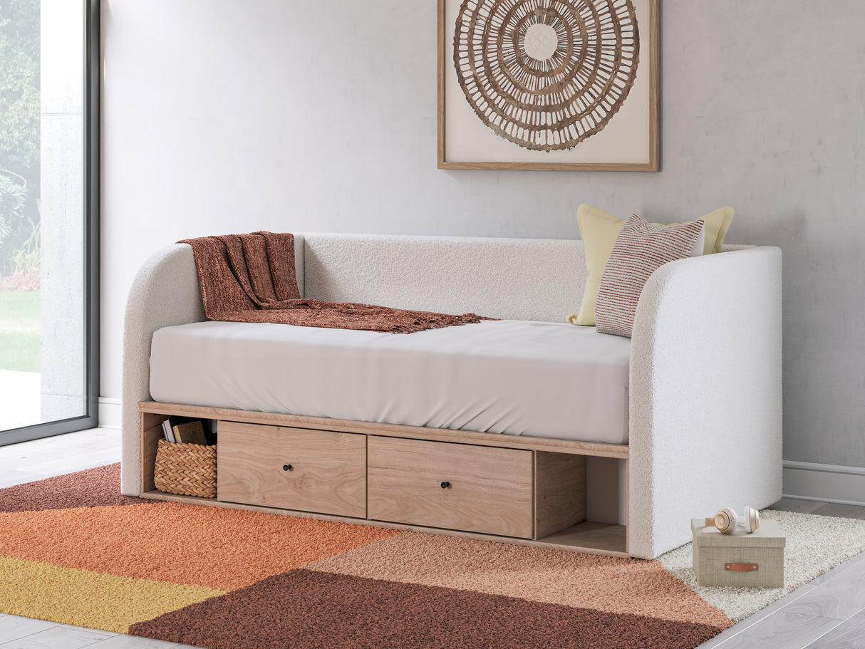 Arloster Twin Upholstered Day Bed with Storage (Bed Size: Twin)