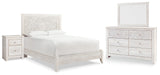 Paxberry Queen Panel Bed, Dresser, Mirror and Nightstand (Bed Size: Queen)