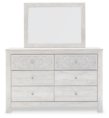 Paxberry Queen Panel Bed, Dresser, Mirror,  Chest and Nightstand