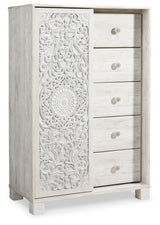 Paxberry Queen Panel Bed, Dresser, Mirror, Chest and 2 Nightstands