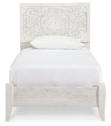 Paxberry Twin Panel Bed and Nightstand (Bed Size: Twin)