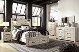Cambeck Panel Storage Bed, Dresser, Mirror and Nightstand (Bed Size: Queen)