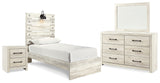 Cambeck Twin Panel Bed, Dresser, Mirror and Nightstand (Bed Size: Twin)
