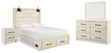 Cambeck Queen Panel Storage Bed, Dresser, Mirror and Nightstand (Bed Size: Queen)