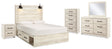 Cambeck Queen Panel Storage Bed, Dresser, Mirror, Chest and Nightstand (Bed Size: Queen)