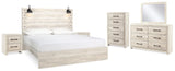 Cambeck King Panel Bed, Dresser, Mirror, Chest and 2 Nightstands (Bed Size: King)