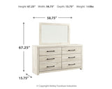 Cambeck King Panel Bed with Storage, Dresser, Mirror and Nightstand (Bed Size: King)