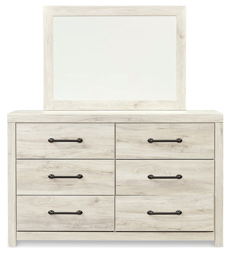 Cambeck Panel Storage Bed, Dresser, Mirror and Nightstand (Bed Size: Queen)