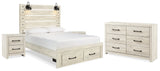 Cambeck Queen Panel Storage Bed, Dresser and 2 Nightstands (Bed Size: Queen)