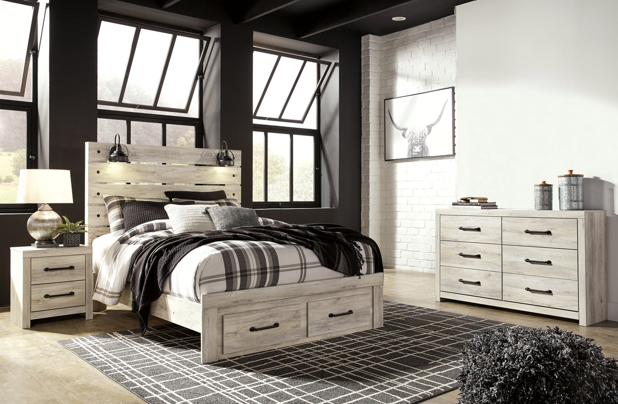 Cambeck Queen Panel Storage Bed, Dresser and Nightstand (Bed Size: Queen)