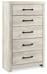 Cambeck Panel Storage Bed, Dresser, Mirror, Chest and Nightstand (Bed Size: Queen)