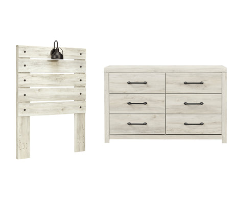 Cambeck 2-Piece Twin Panel Headboard with Dresser (Dresser, Twin Panel Headboard)