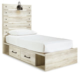 Cambeck Twin Storage Bed, Dresser, Mirror and Nightstand