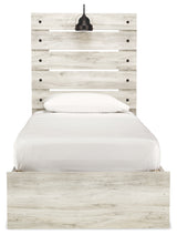 Cambeck Panel Bed with Storage, Dresser, Mirror, Chest and 2 Nightstands (Bed Size: Twin)