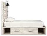 Cambeck Panel Bed with Storage, Dresser, Mirror, Chest and 2 Nightstands (Bed Size: Twin)