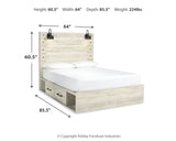 Cambeck Panel Storage Bed, Dresser, Mirror, Chest and Nightstand (Bed Size: Queen)