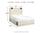 Cambeck Queen Panel Storage Bed, Dresser, Mirror, Chest and Nightstand (Bed Size: Queen)