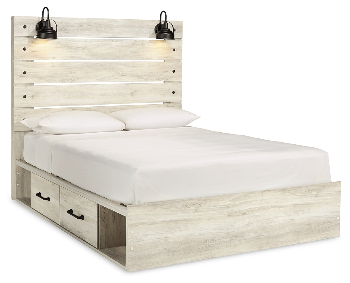 Cambeck Queen Panel Bed with 4 Storage Drawers (Bed Size: Queen)
