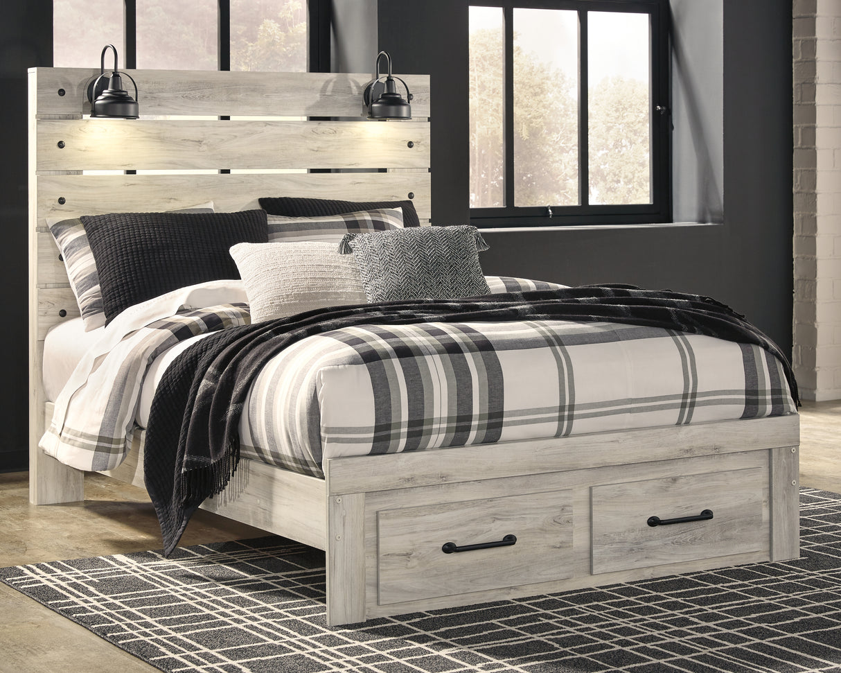 Cambeck Queen Panel Bed with 2 Storage Drawers (Bed Size: Queen)