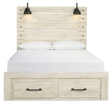 Cambeck Queen Panel Bed with 2 Storage Drawers (Bed Size: Queen)