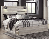 Cambeck King Panel Bed with Storage, Chest and 2 Nightstands