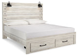 Cambeck King Panel Storage Bed, Dresser, Mirror, Chest and 2 Nightstands (Bed Size: King)