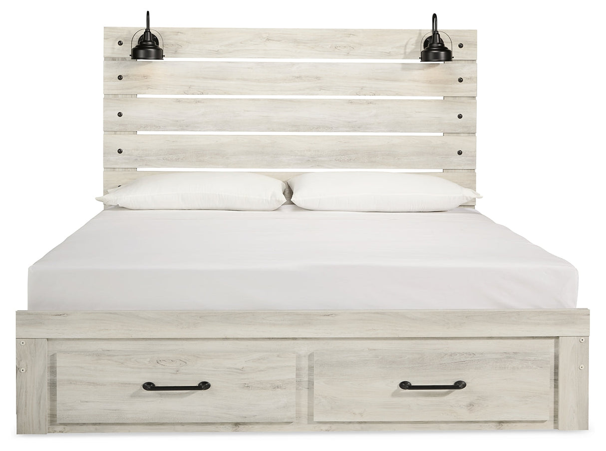 Cambeck Storage Bed, Dresser, Mirror and 2 Nightstands (Bed Size: King)