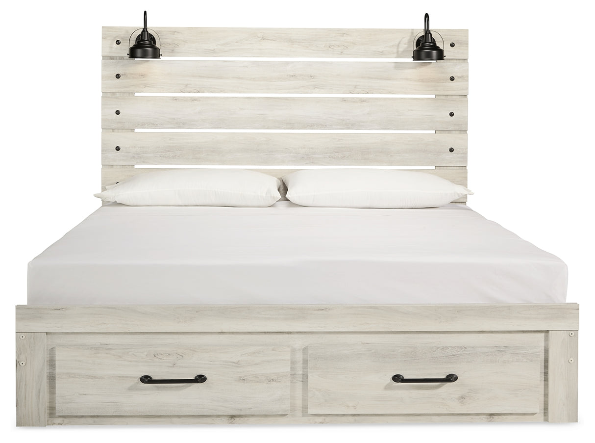 Cambeck King Storage Bed, Dresser, Mirror and 2 Nightstands (Bed Size: King)