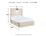 Cambeck Queen Panel Bed with 4 Storage Drawers (Bed Size: Full)