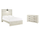 Cambeck 4-Piece Full Panel Bed with Dresser (Dresser, Full Panel Footboard, Full Panel Rails, Full Panel Headboard)