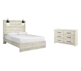 Cambeck 4-Piece Queen Panel Bed with Dresser (Dresser, Queen Panel Footboard, Queen Panel Headboard, Queen Panel Rails)
