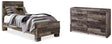 Derekson 4-Piece Twin Panel Bed with Dresser (Twin Panel Footboard, Twin Panel Headboard, Twin Panel Rails, Dresser)