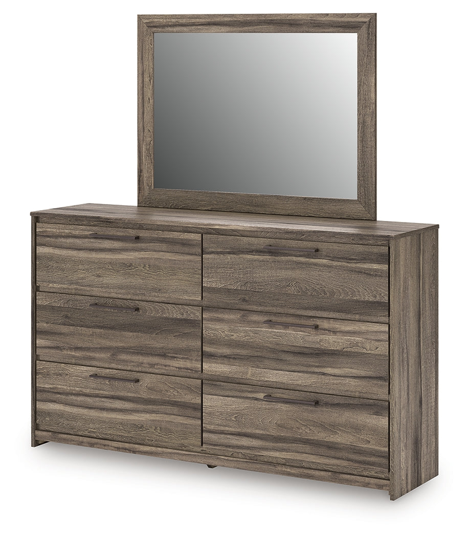 Elbrim Panel Storage Bed, Dresser and Mirror (Bed Size: Queen)