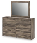 Elbrim Panel Storage Bed, Dresser and Mirror (Bed Size: Queen)