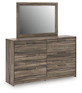 Elbrim Queen Panel Bed, Dresser, Mirror and Nightstand (Bed Size: Queen)