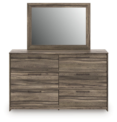 Elbrim Panel Storage Bed, Dresser and Mirror (Bed Size: Queen)