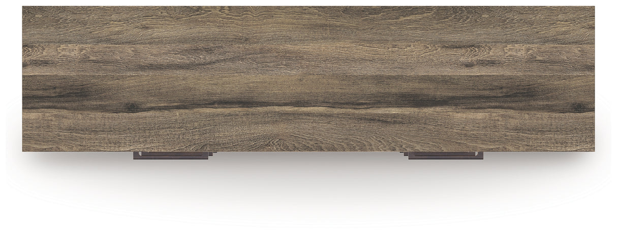 Elbrim Queen Panel Storage Bed, Dresser and Nightstand (Bed Size: Queen)