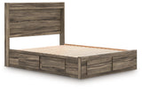 Elbrim Panel Storage Bed, Dresser and Mirror (Bed Size: Queen)